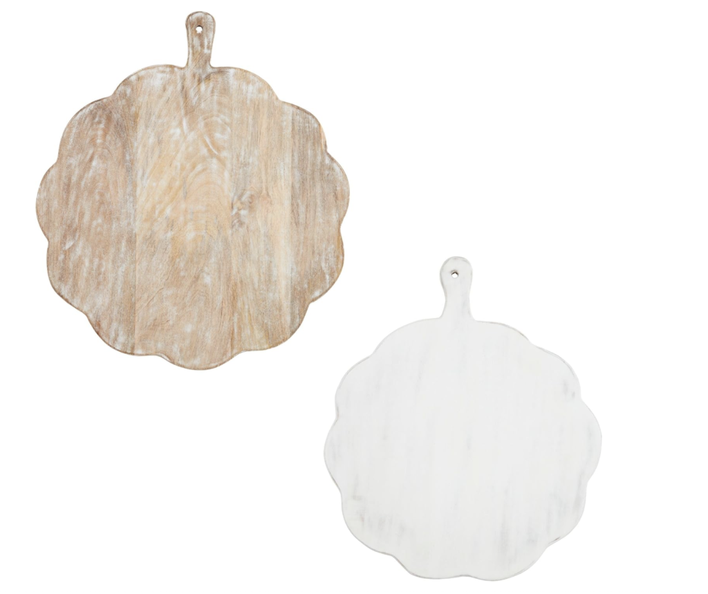 scallop edge wood boards