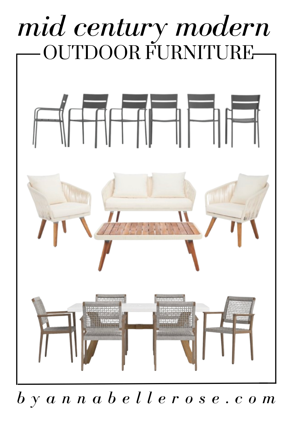 17 Mid Century Modern Outdoor Furniture Pieces that You’ll Love