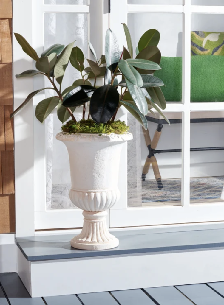 Copacabana Urn Planter - front porch planter pot