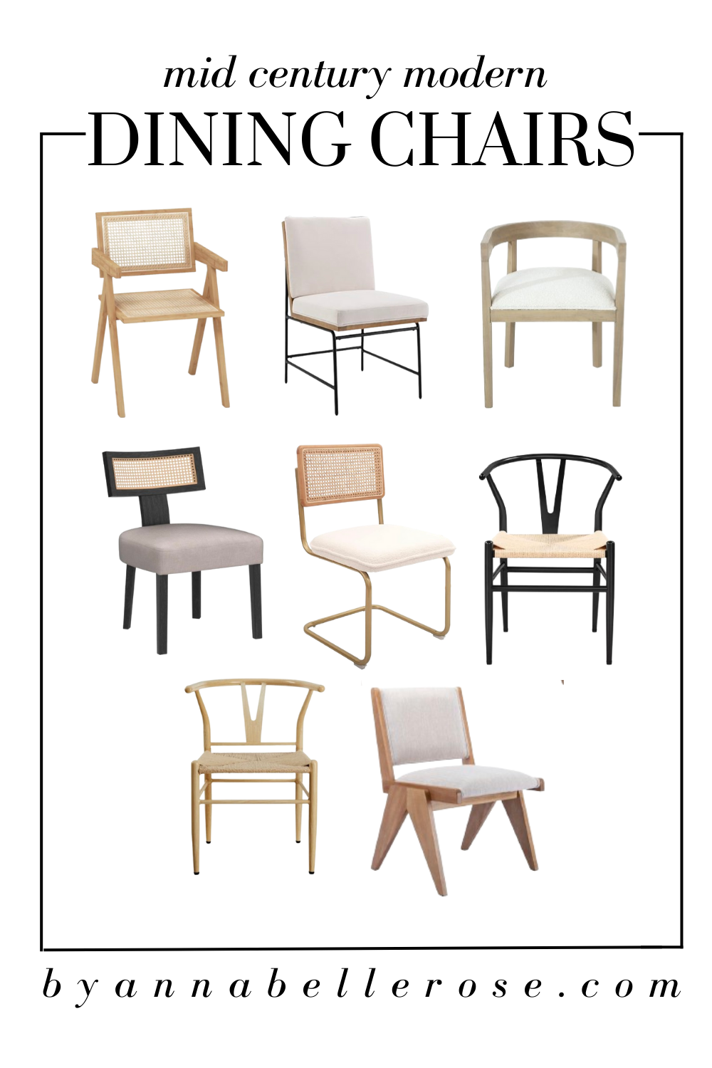 Dreamy Mid Century Modern Dining Chairs that Are Actually Affordable