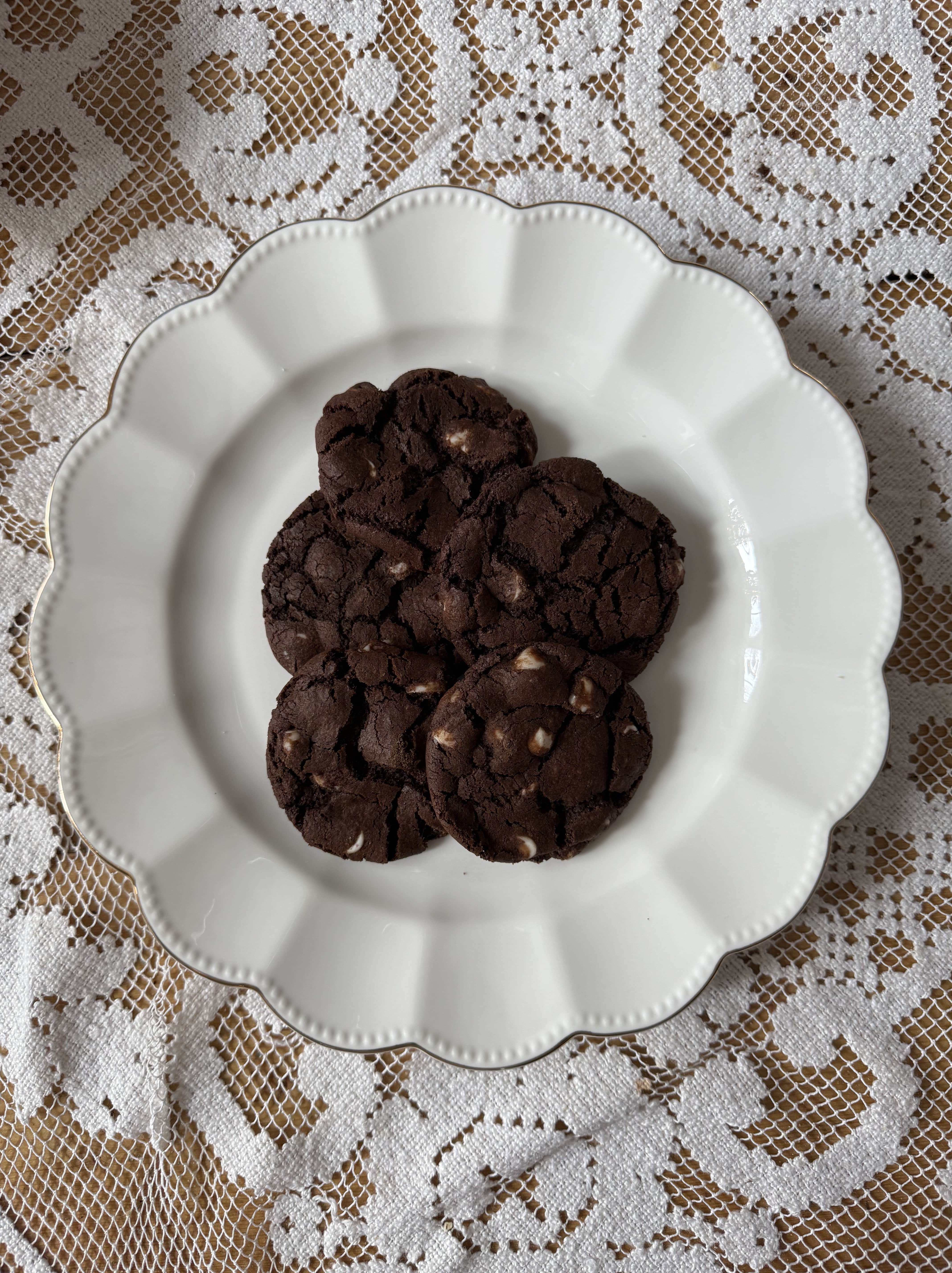 peppermint white chocolate chip cookies for Christmas cookie boxes