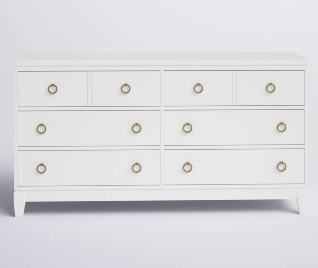 White Coastal Bedroom Furniture | white beachy dresser