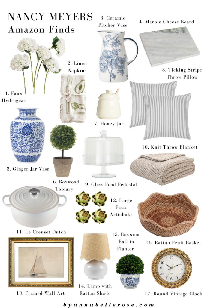 Nancy Meyers Interiors Inspiration | Affordable Nancy Meyers Home Finds on Amazon