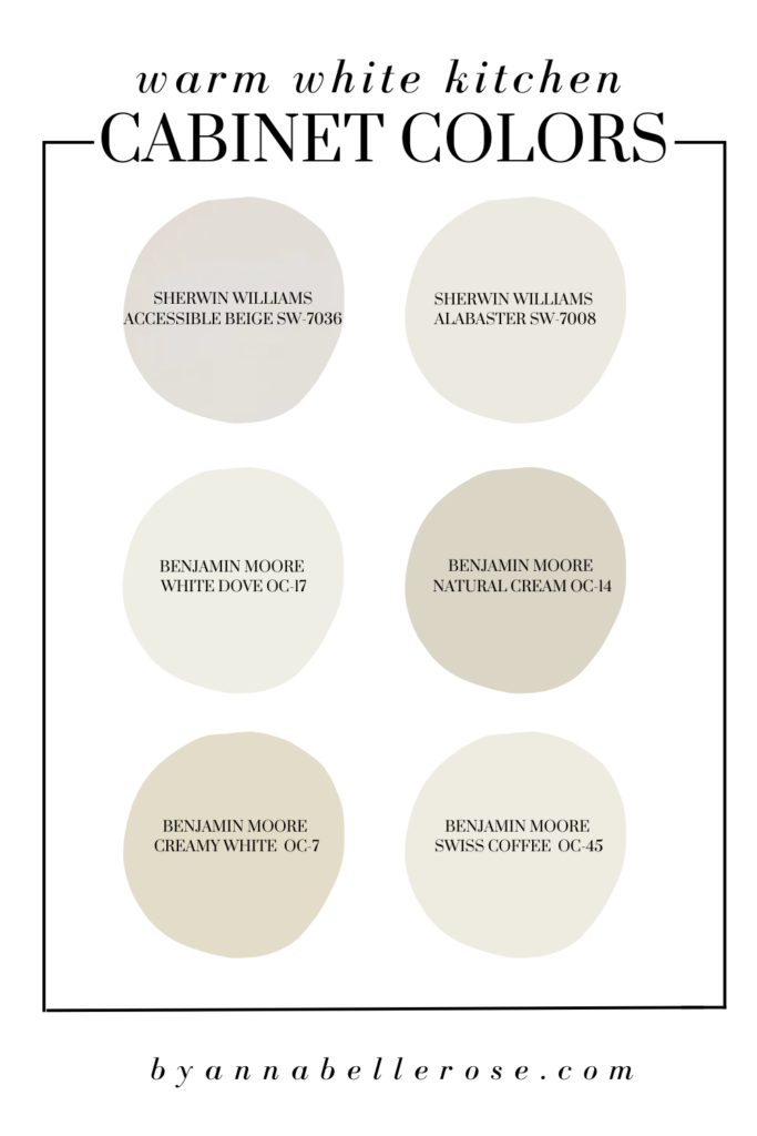 The 7 Prettiest Warm White Kitchen Cabinets to Copy for your dream kitchen